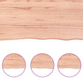 NNEVL Wall Shelf Light Brown 180x50x(2-4) cm Treated Solid Wood Oak
