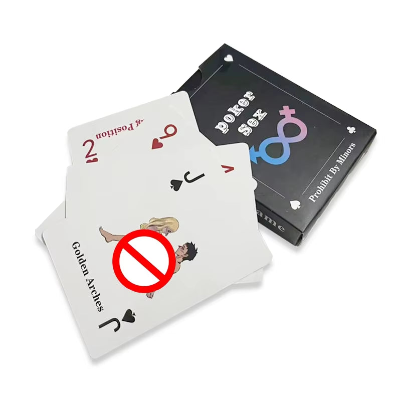 54 Pcs Sex Positions Poker Role Play Adult Couples Bedroom Game Instructions Couples Flirting Sex Cards Sex Toys for Couples