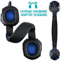 NNEOBA Wired Gaming Headset with Noise Cancelling Microphone(Blue)